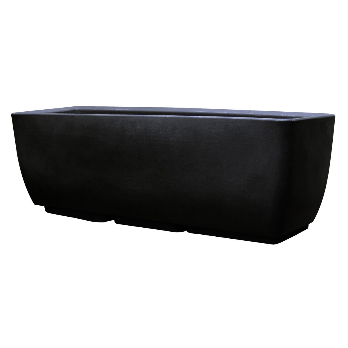 30 x 10 Rectangular Planter Black