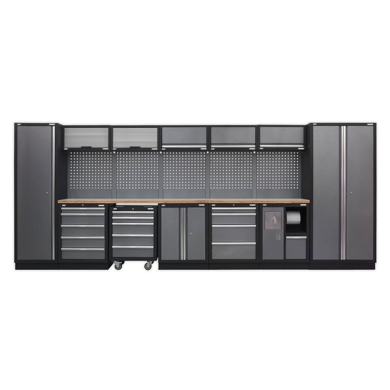 Sealey APMSSTACK01W Modular Storage System Combo – Wood Worktop