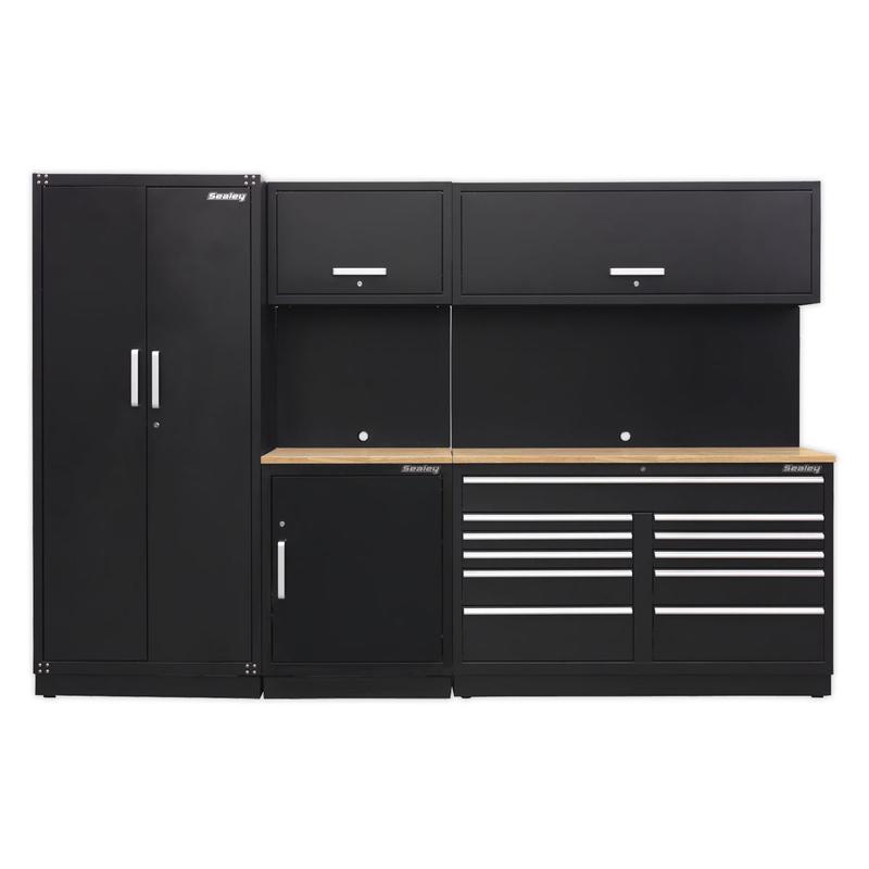 Sealey APMSCOMBO2W Modular Storage System Combo – Oak Worktop