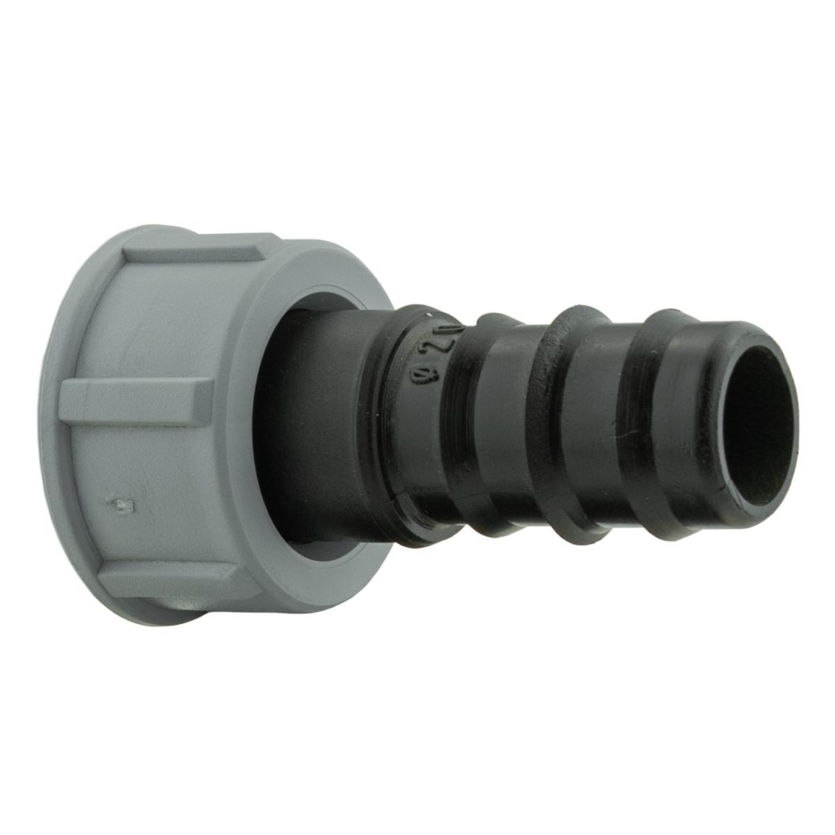 Joiner for 20mm Pipe with  BSPF Thread