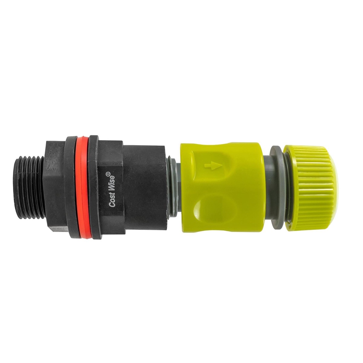 Water Butt Kit BSPM-F with Quick Connect Adaptor and Hose Connector (Lime)