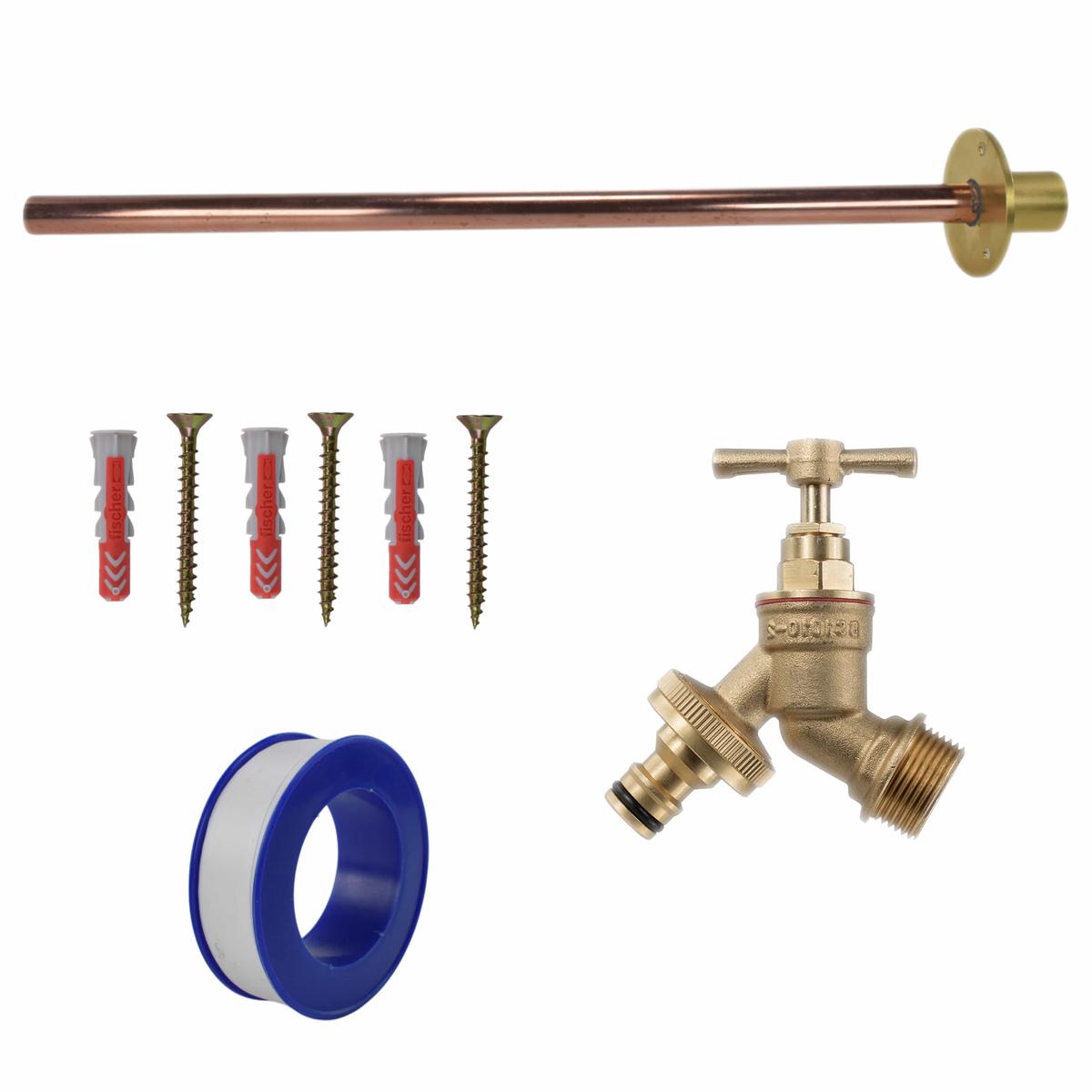 Brass Quick Connect Bib Tap BASIC Connection Kit